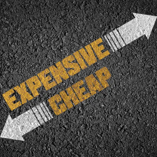 expensive cheap