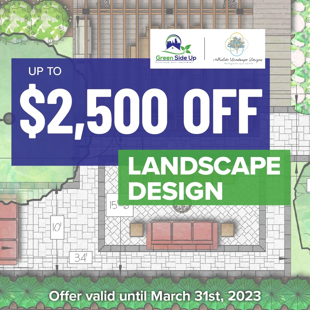 $2500 off landscape design