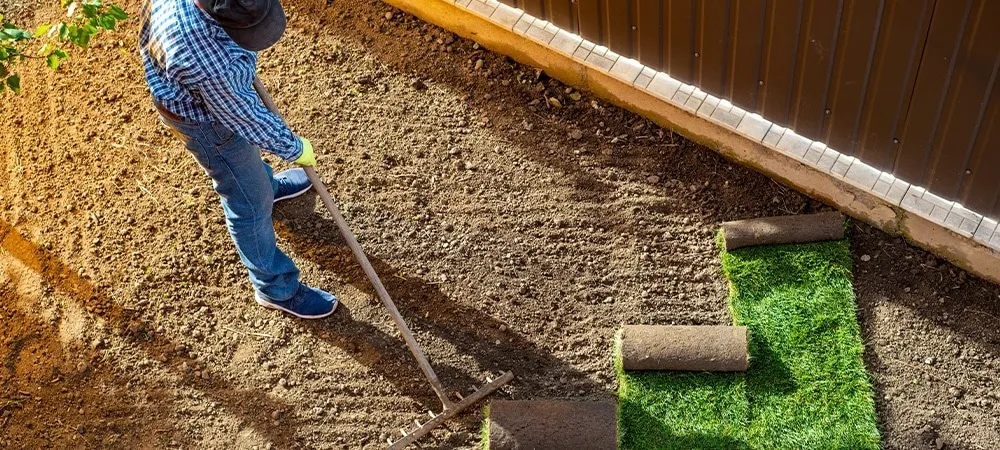 landscaping construction work