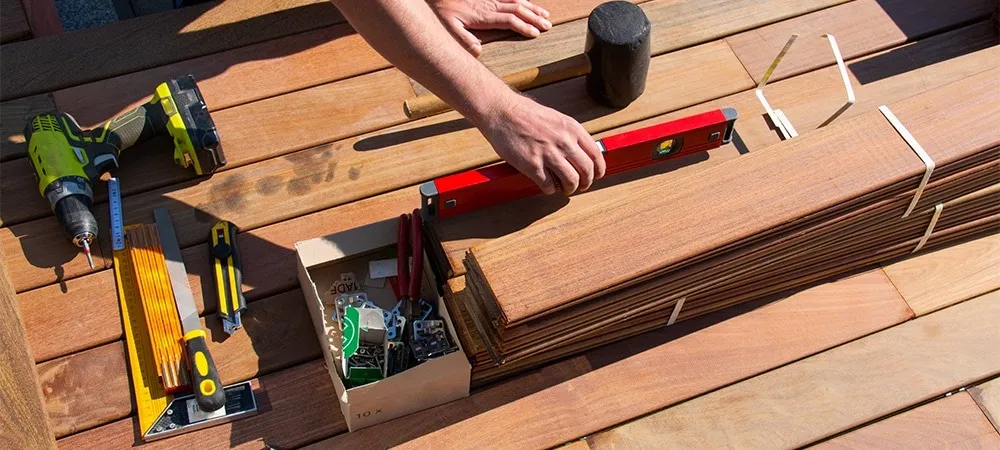 overall material use in deck building