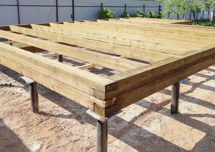 building a deck on helical piles