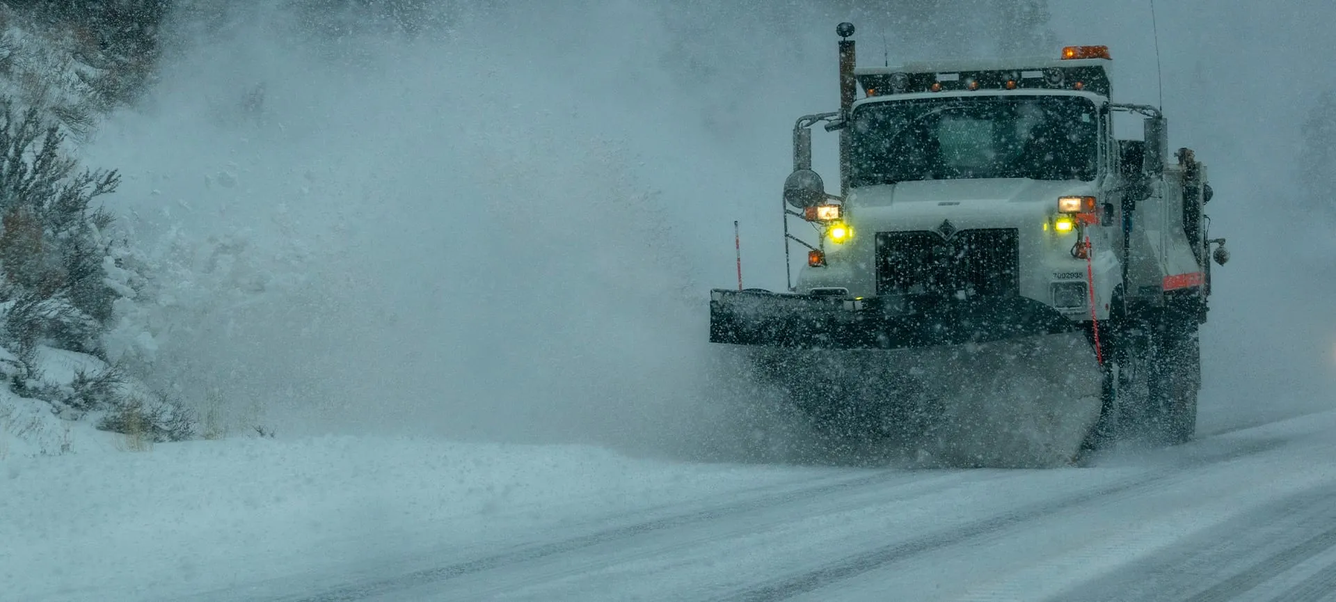 typical commercial snow plow