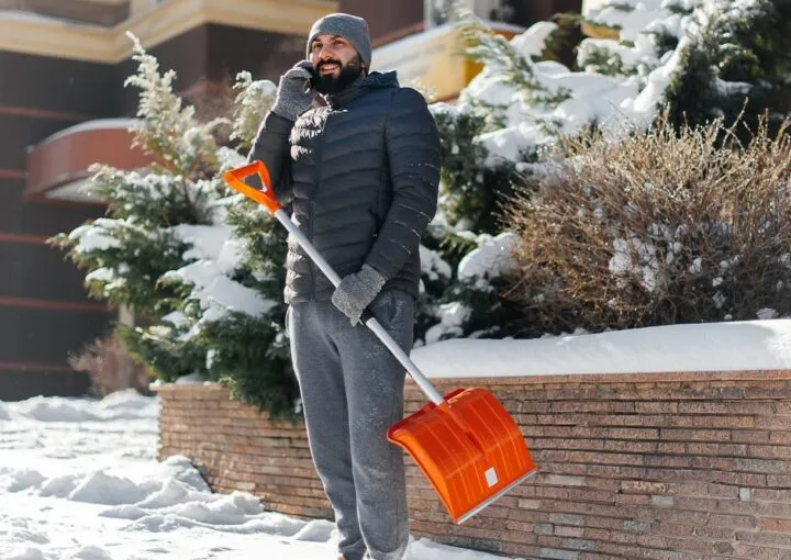 snow removal in front of home