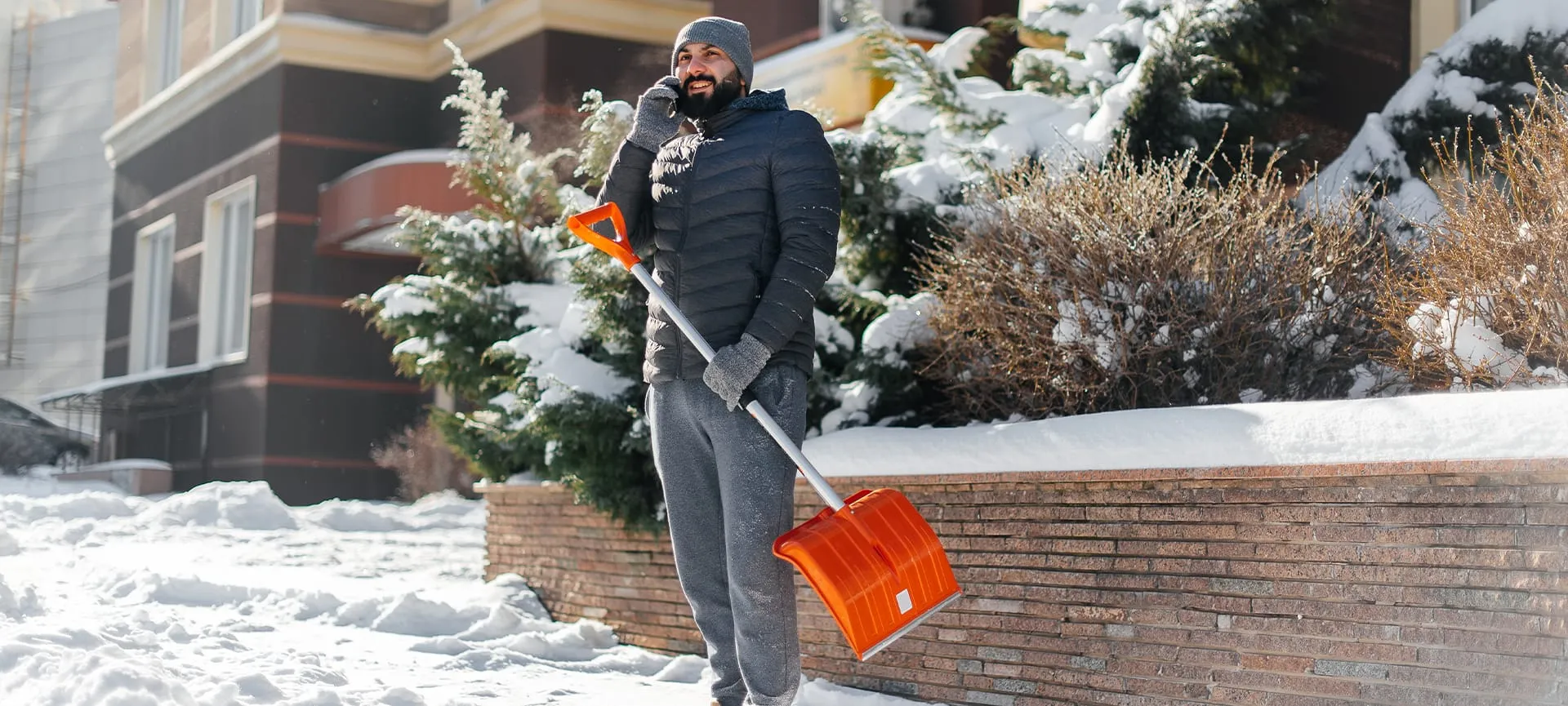 snow removal in front of home
