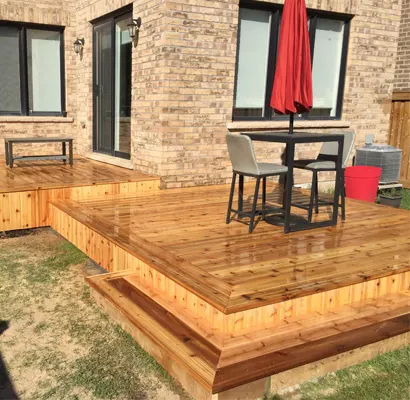 pressure treated deck
