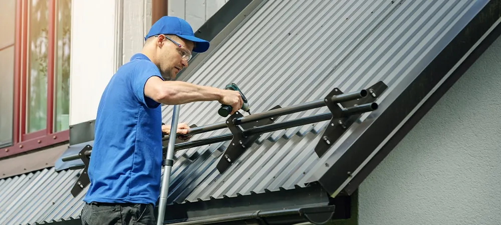 roofer snow guard installation