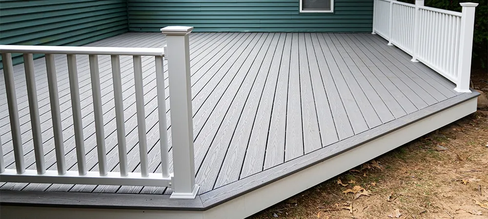 new pvc deck installed