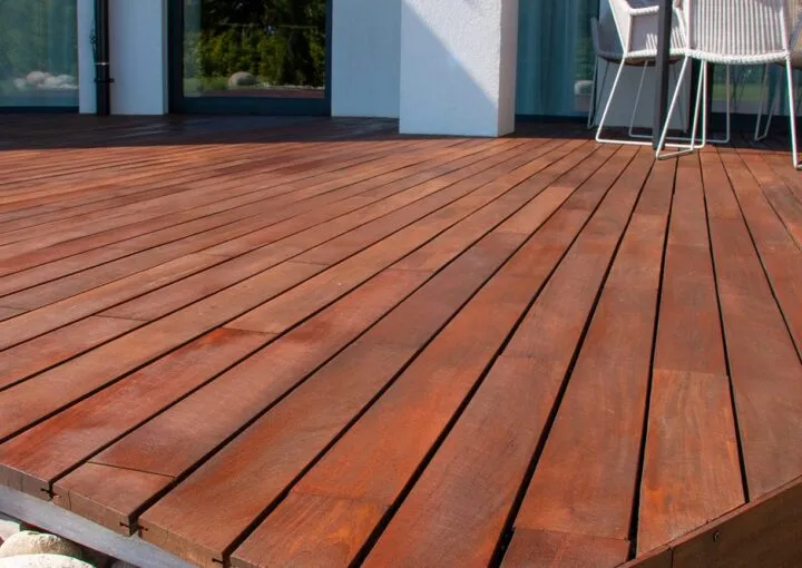 new deck installed on outdoor living space