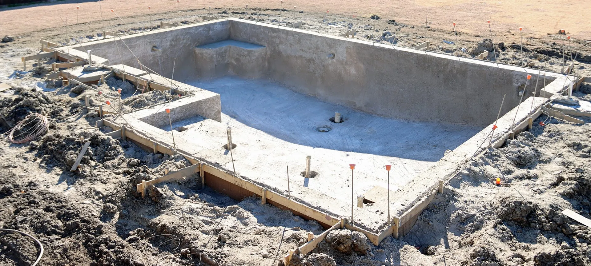 swimming pool under construction