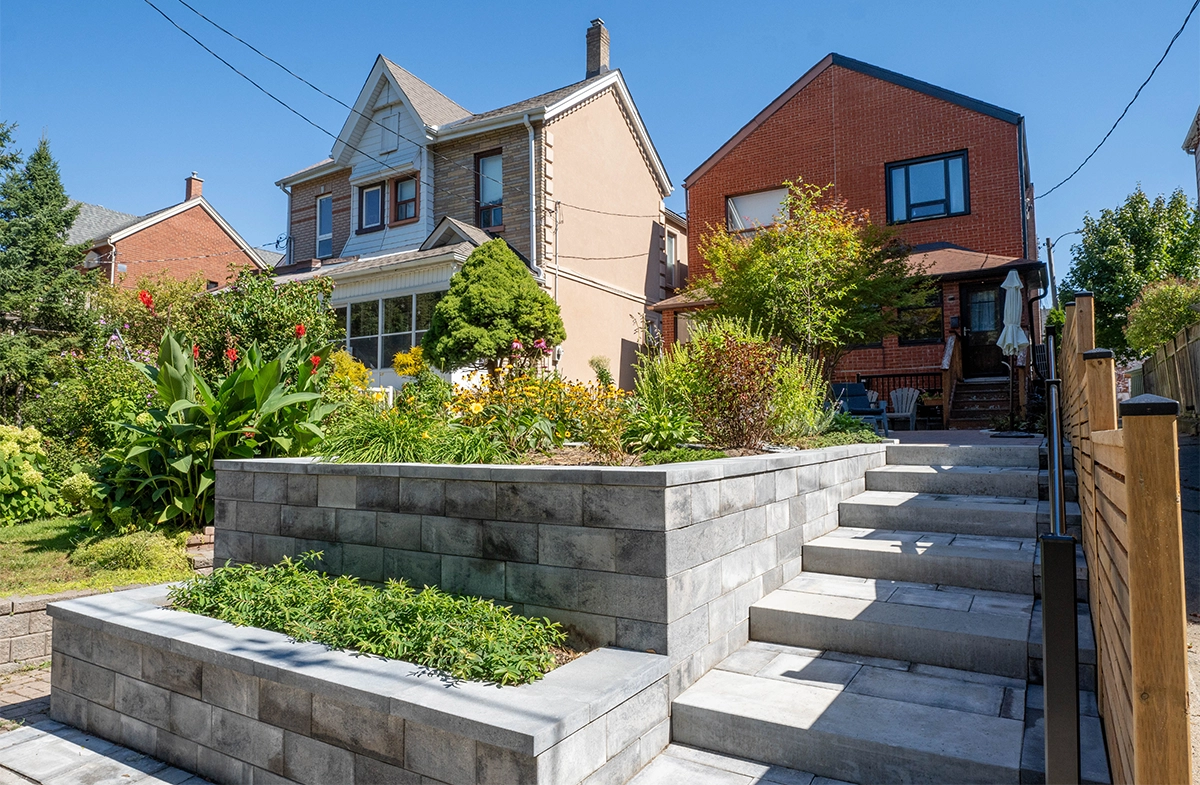 concrete block steps and retaining wall concrete block steps and retaining wall