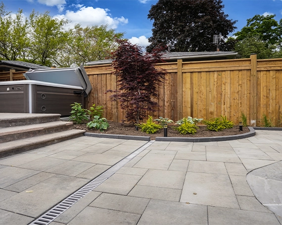 interlocking floor with water drainage system