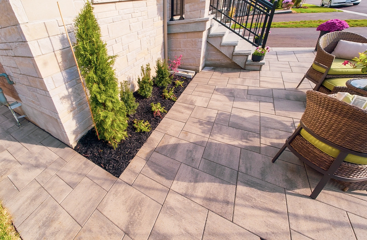 landscaping with interlocking walk way and patio landscaping with interlocking walk way and patio