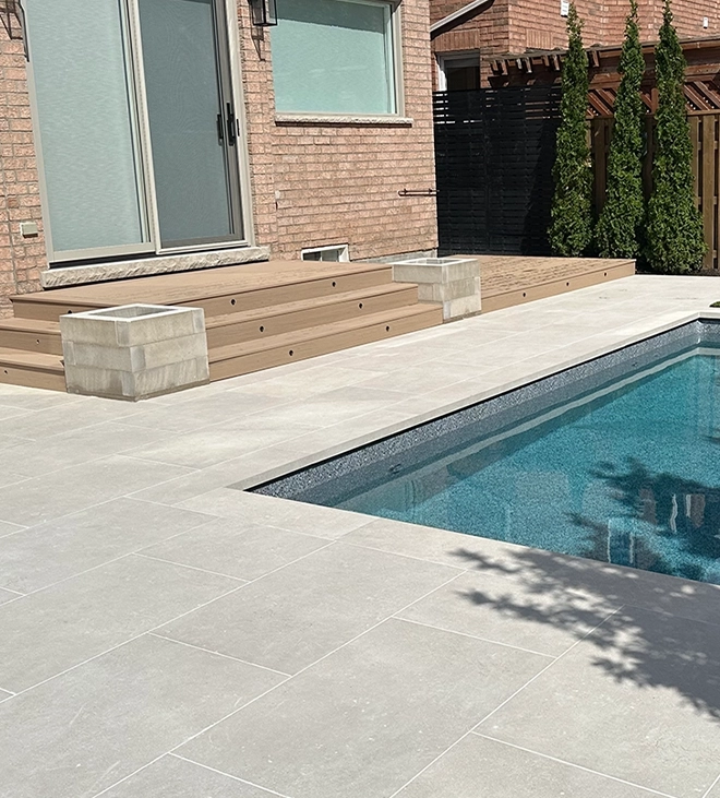 patio with pool and deck patio with pool and deck