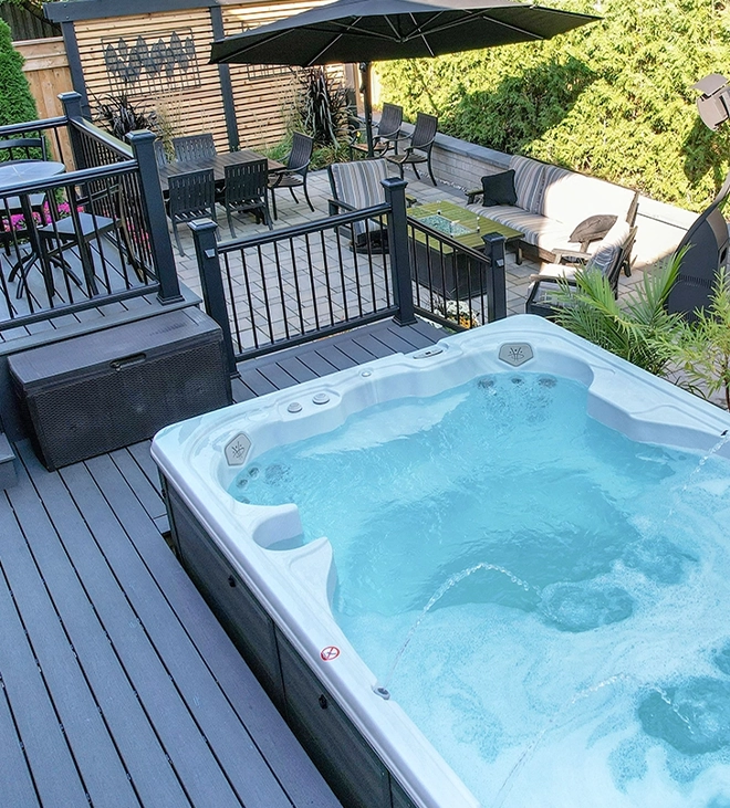 plunge pool with deck