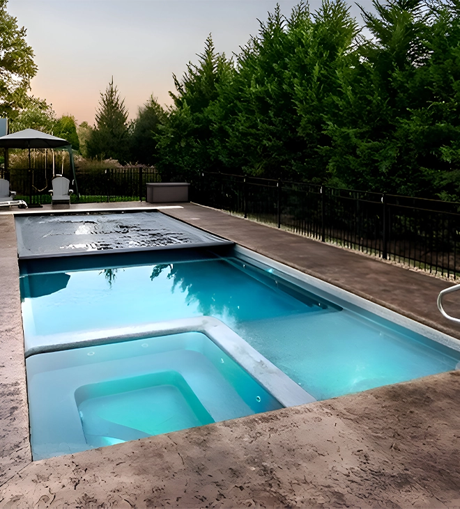 automatic pool cover lifespan automatic pool cover on swimming pool after rain view