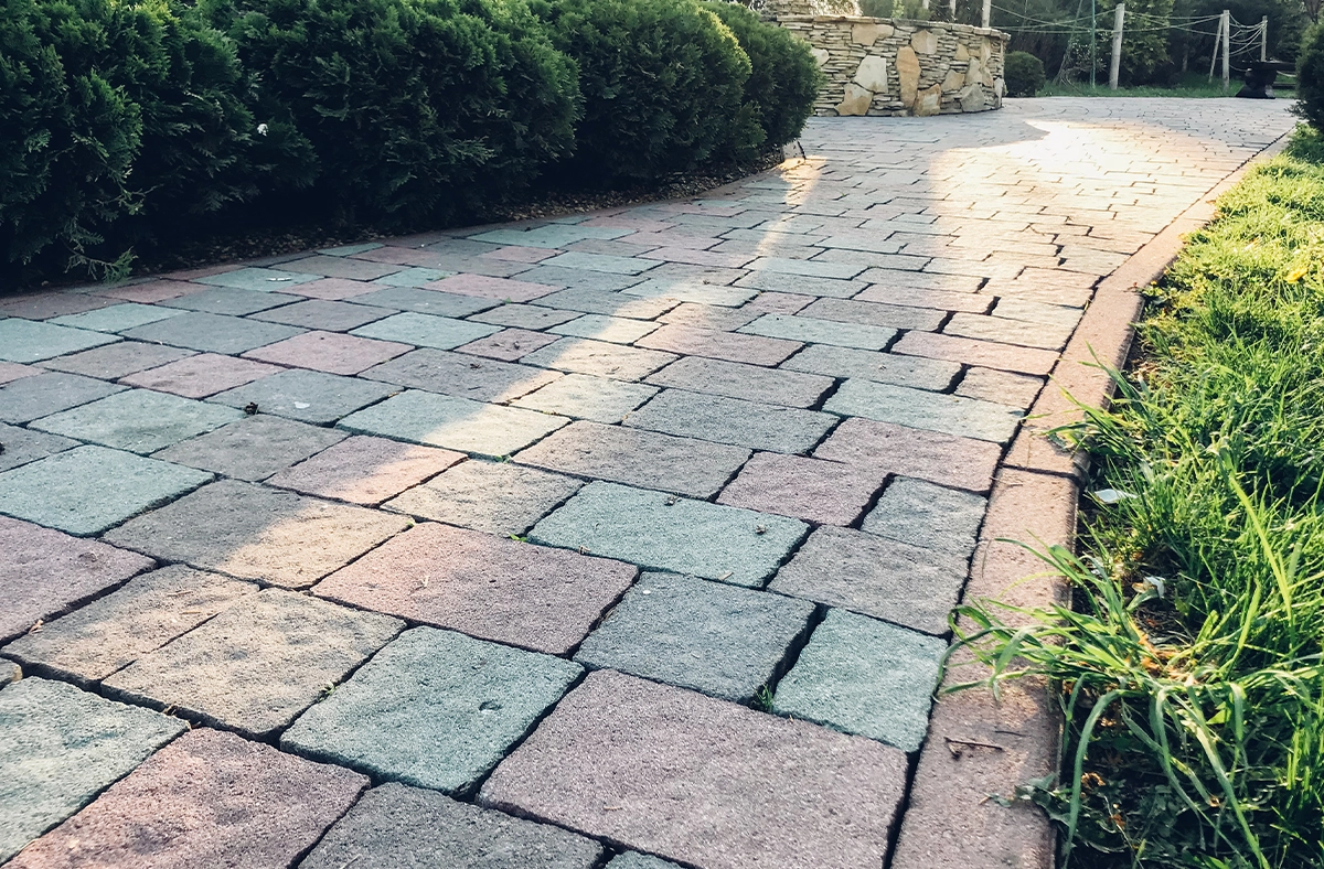 close up view of permeable driveways