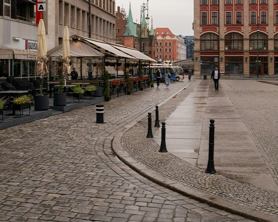 commercial paving road in market