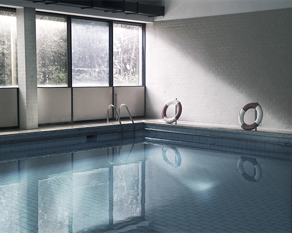 aesthetic view of commercial swimming pool