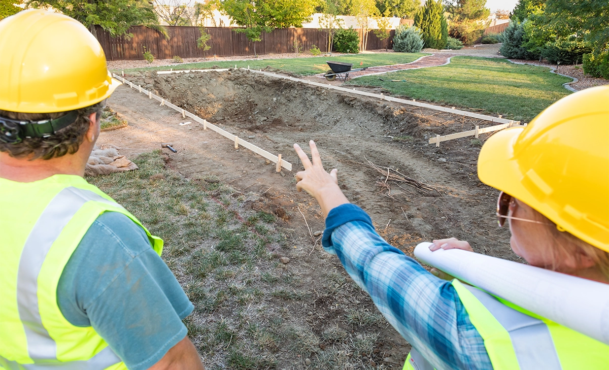 contractors working on pool project contractors working on pool project