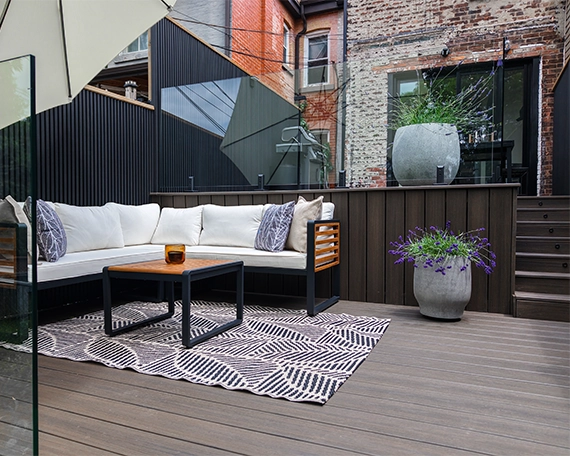 deck gallery image seven seating area in home back space deck