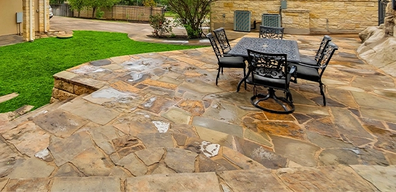 flagstone patio