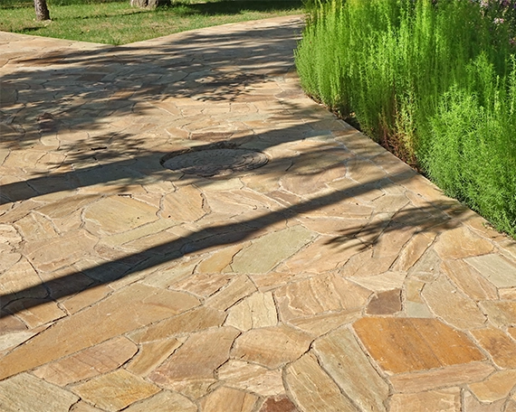 close up view of flagstone surface