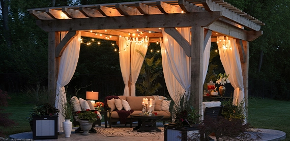 gazebo lighting feature