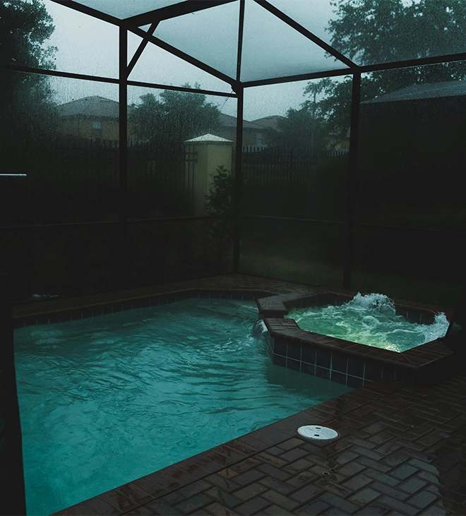 lighting and sound systems in hot tubs and swim spas