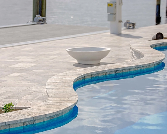 concrete pool coping