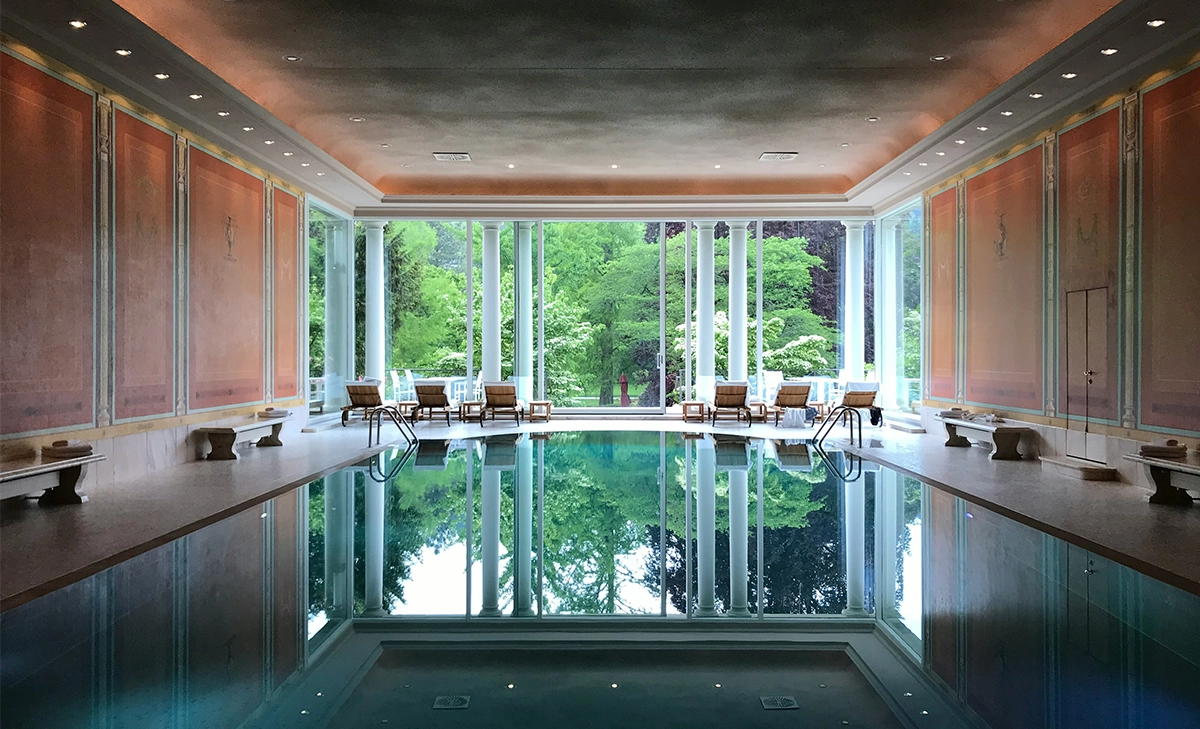 private swimming pool in commercial building
