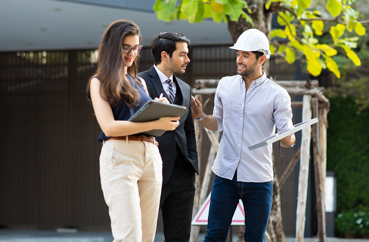 property maintenance transparency maintenance team discussing with property owner