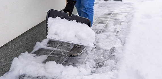 snow removing concept