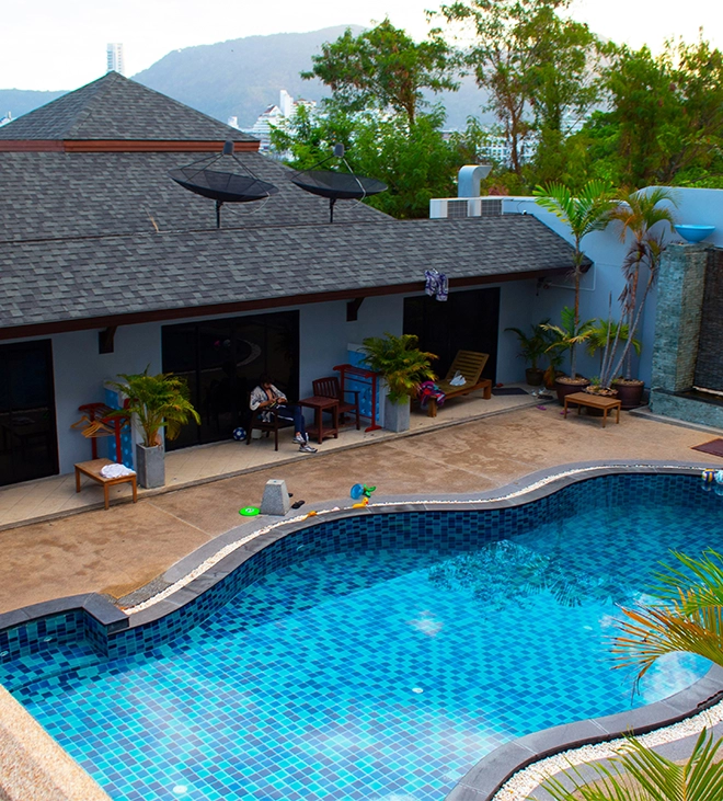 swimming pool in commercial building