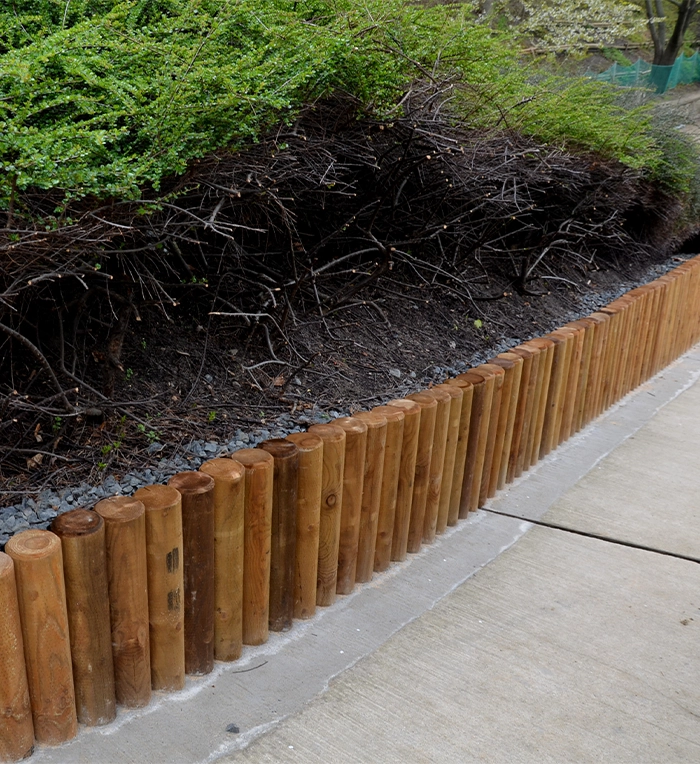 wooden retaining wall beautiful design