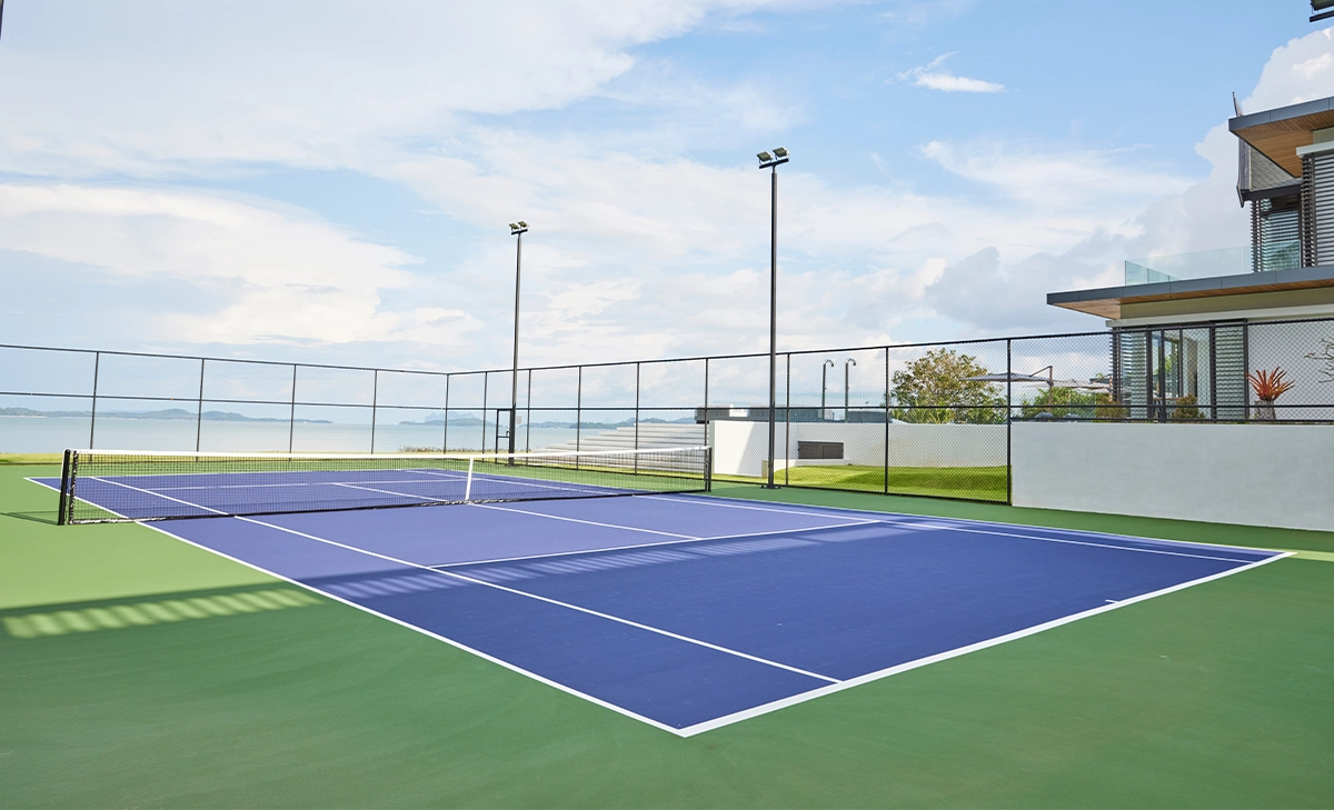 backyard sport court customizability Seaside resort - Outdoor Tennis Court