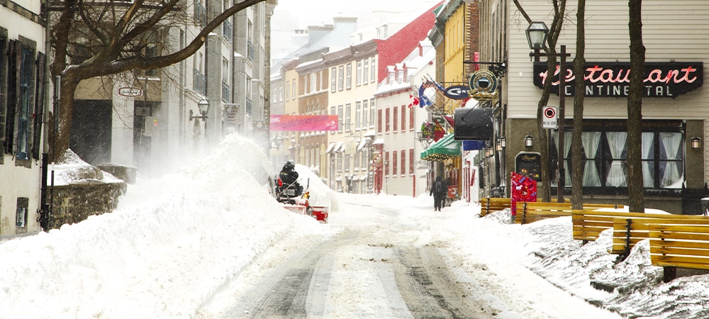 commercial snow plowing