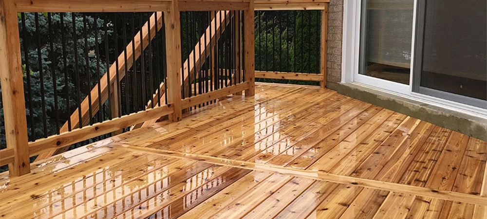 Cedar deck