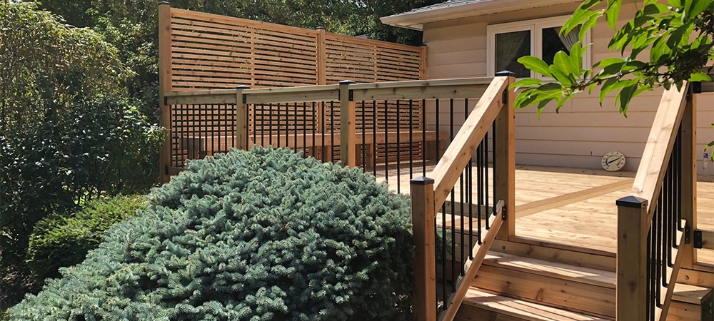 western red cedar deck