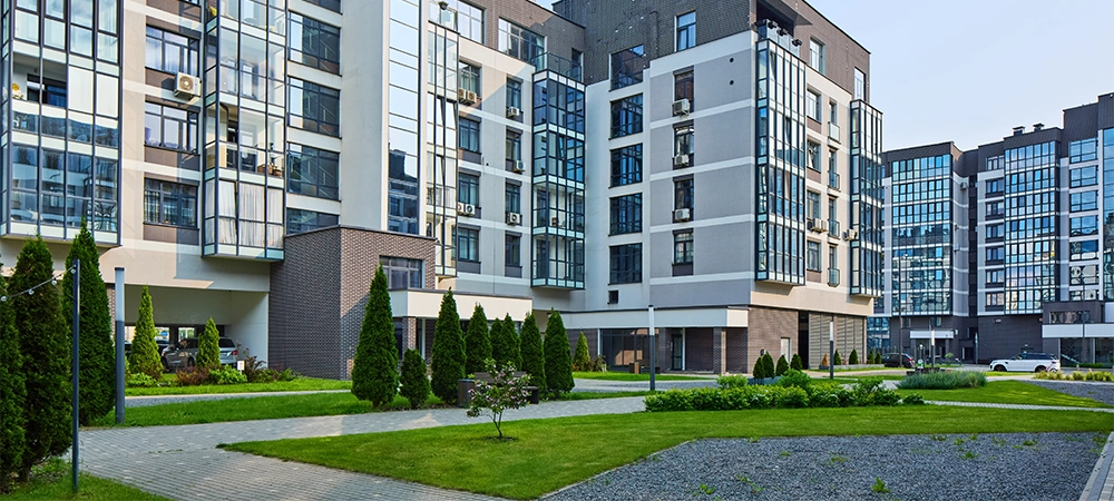 condo buildings front outdoor view