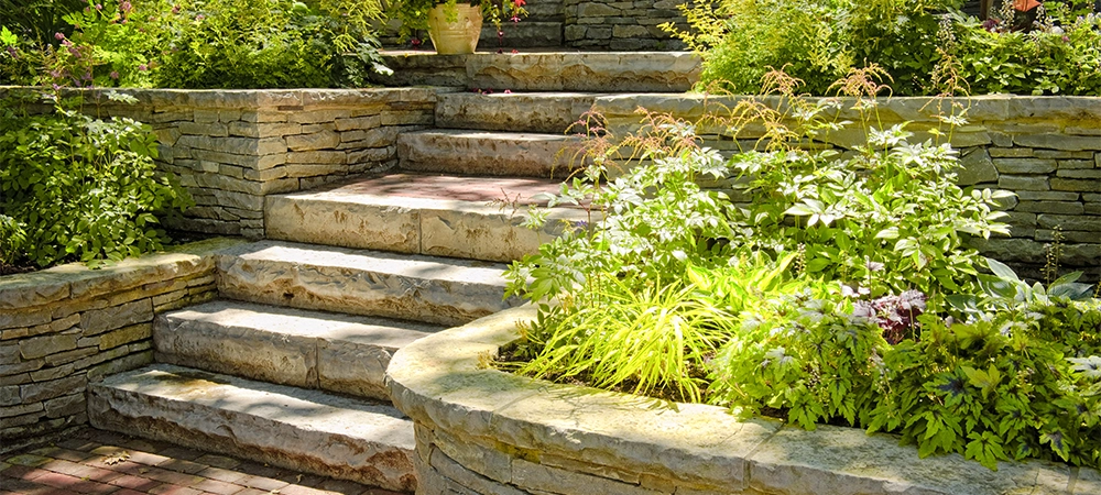 modern retaining wall